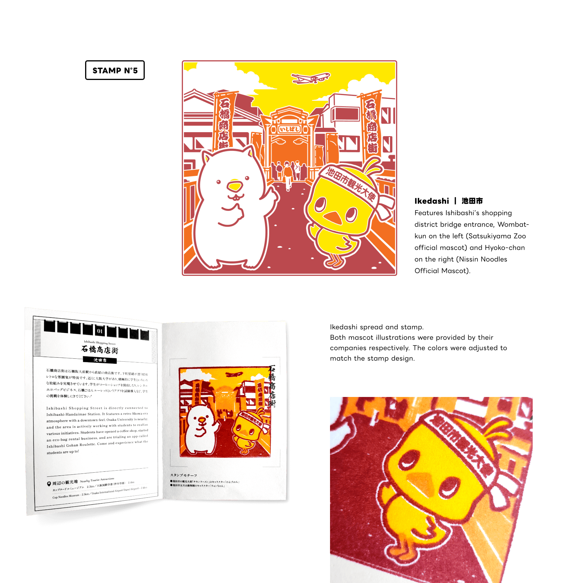 Osaka Shopping District Stamp Series