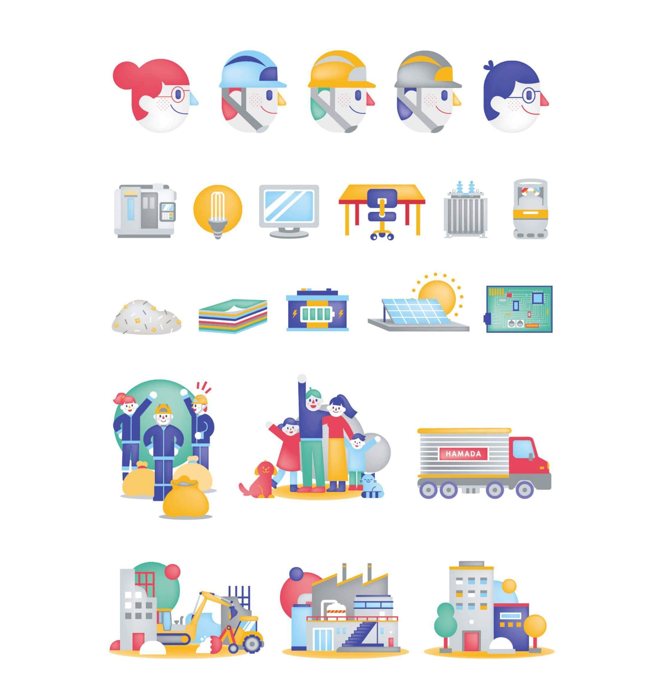 Construction double page