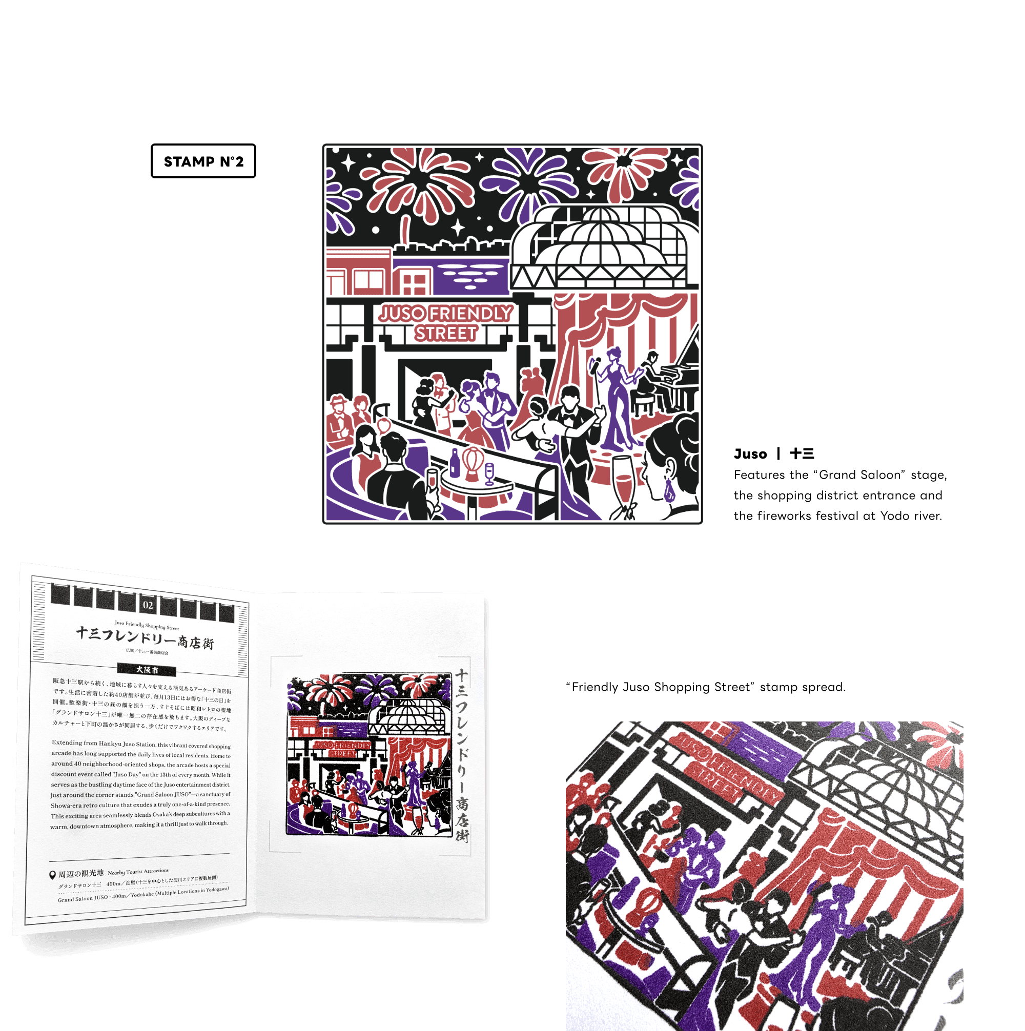 Osaka Shopping District Stamp Series II